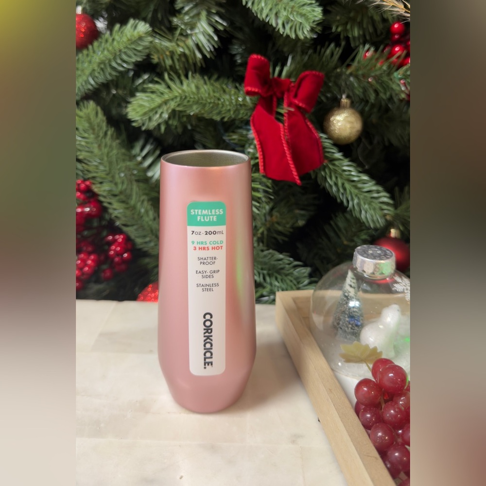 Corkcicle Rose Stemless Flute